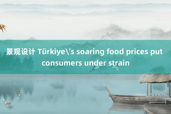 景观设计 Türkiye's soaring food prices put consumers under strain